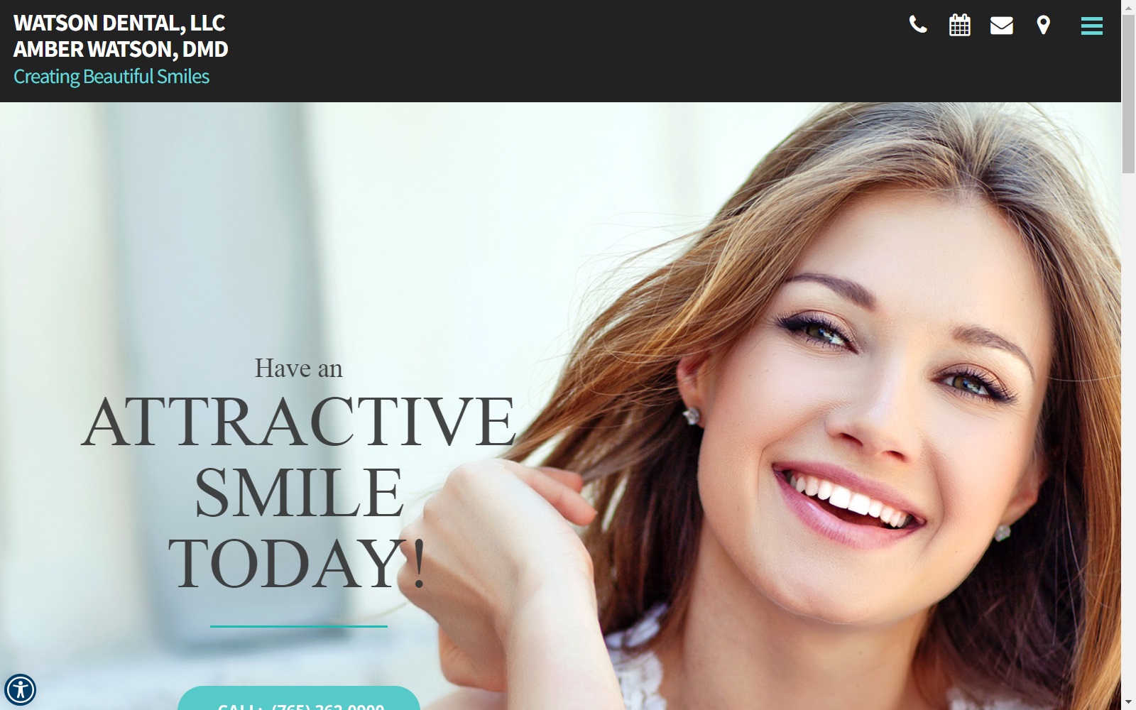 crawfordsvilledentist.com screenshot