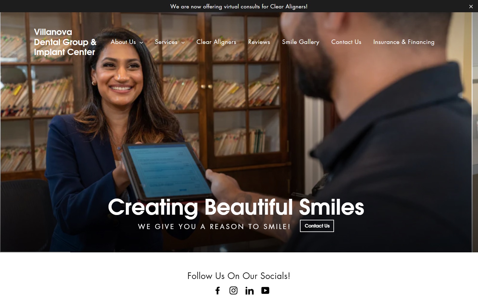 createbeautifulsmiles.com screenshot