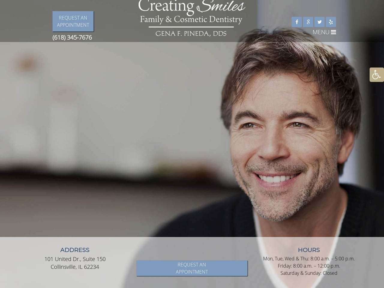 Creatings Smiles Family And Cosmetic Dentist Website Screenshot from creatingsmilesfamilydentistry.com