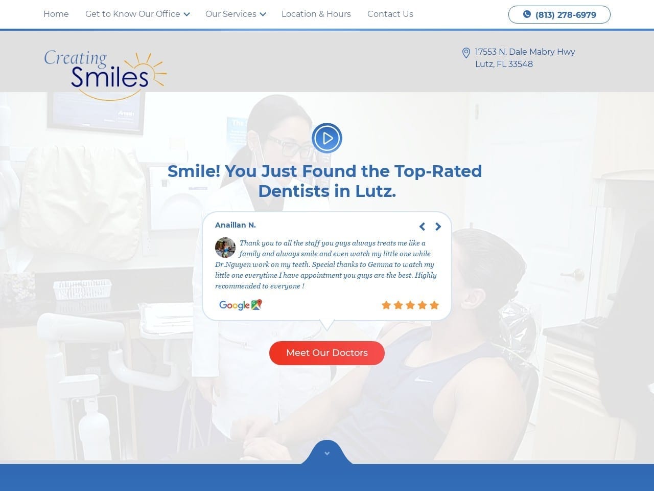 Creating Smiles Website Screenshot from creatingsmilesflorida.com