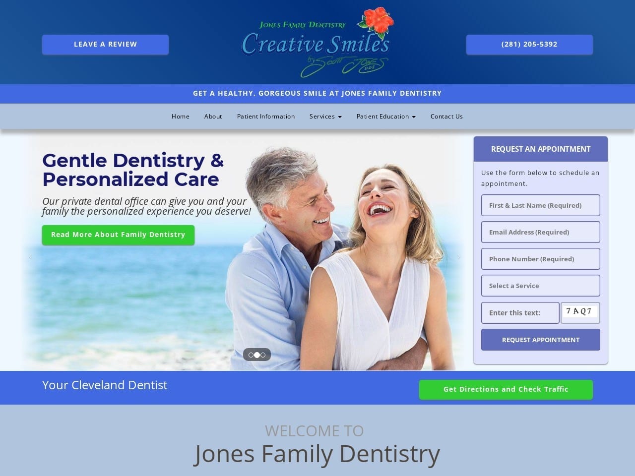 Jones Family Dentistry Jones Scott L DDS Website Screenshot from creativesmiles4u.com