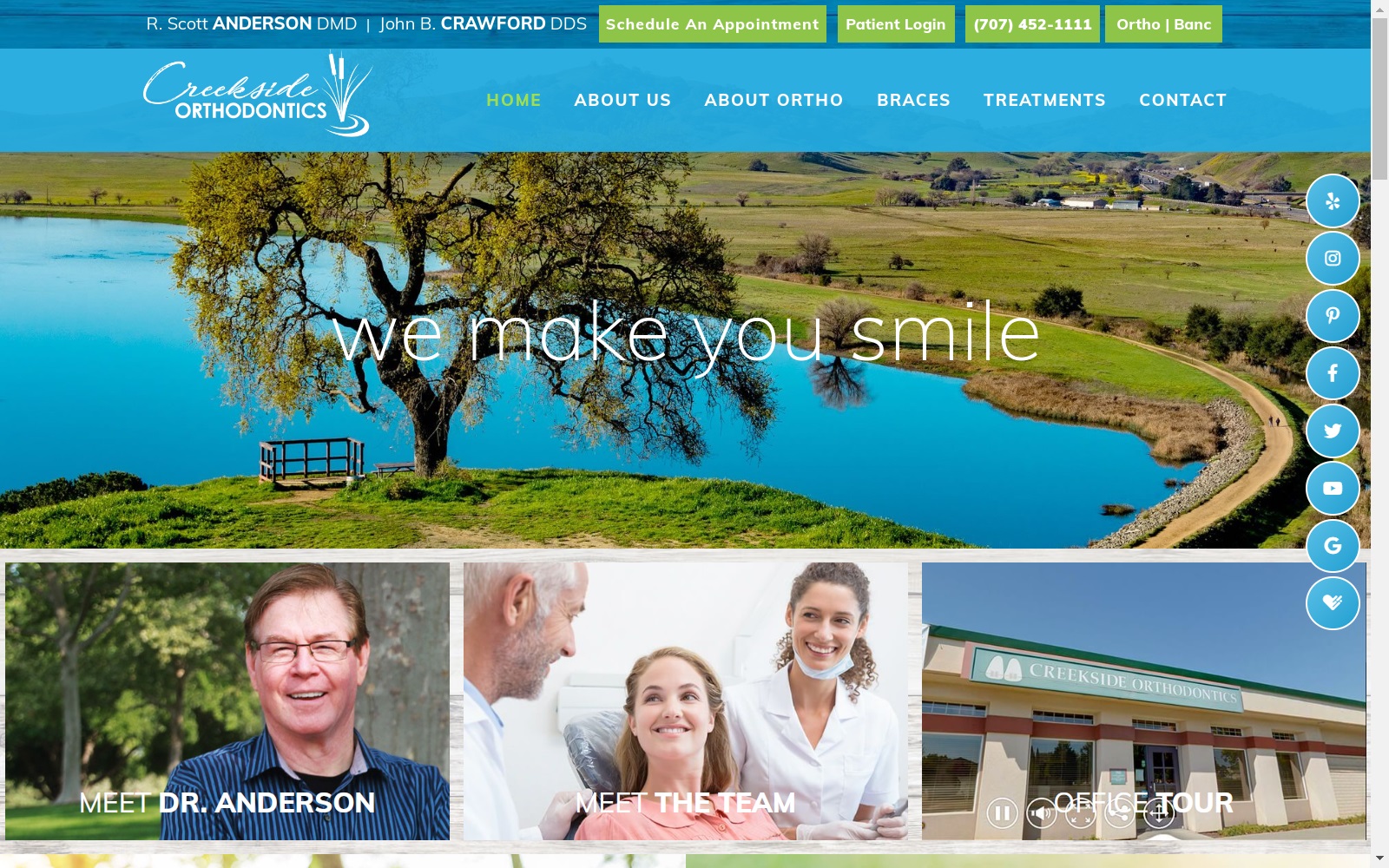 creeksideortho.com screenshot