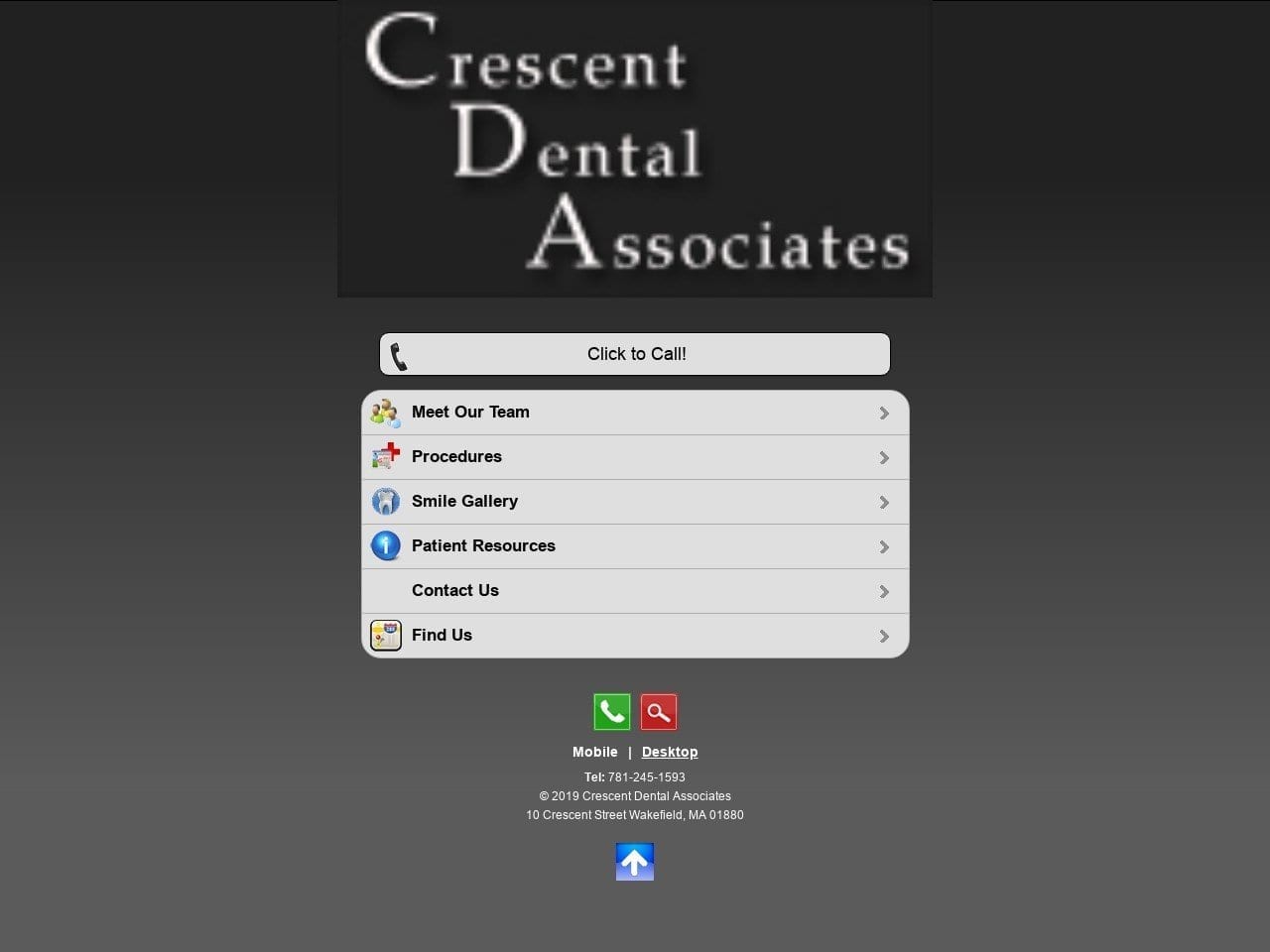 Dr. Kevin J. Mcneil DDS Website Screenshot from crescentdentalassociates.com