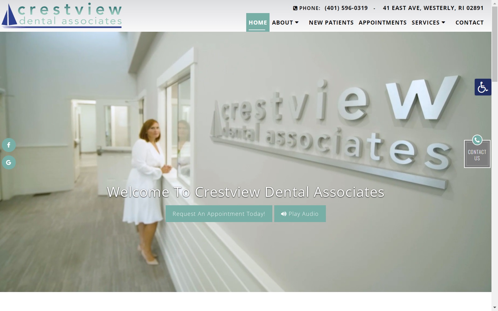 crestviewdentalassociates.com screenshot