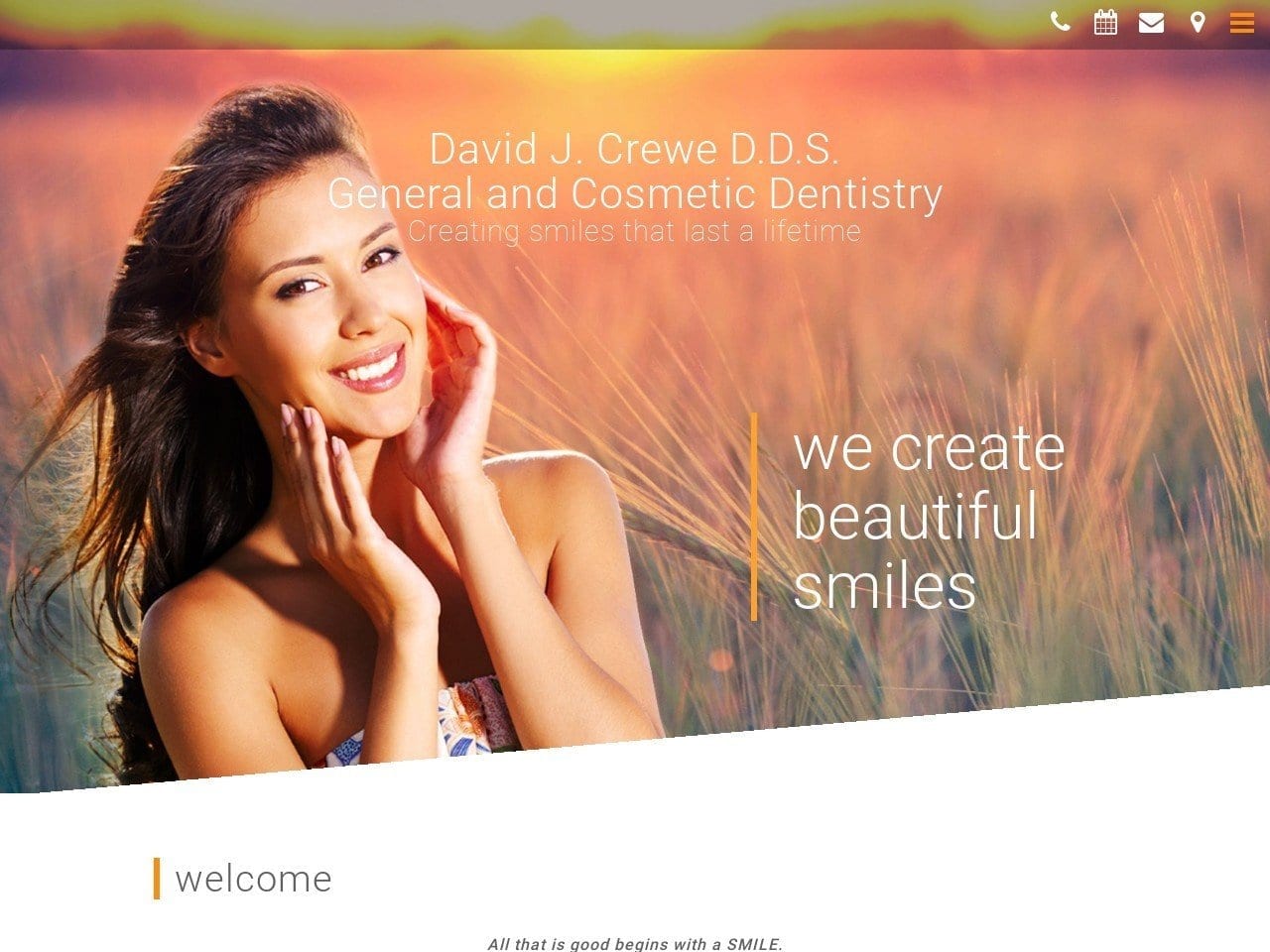 Crewe Dental Website Screenshot from crewedental.com