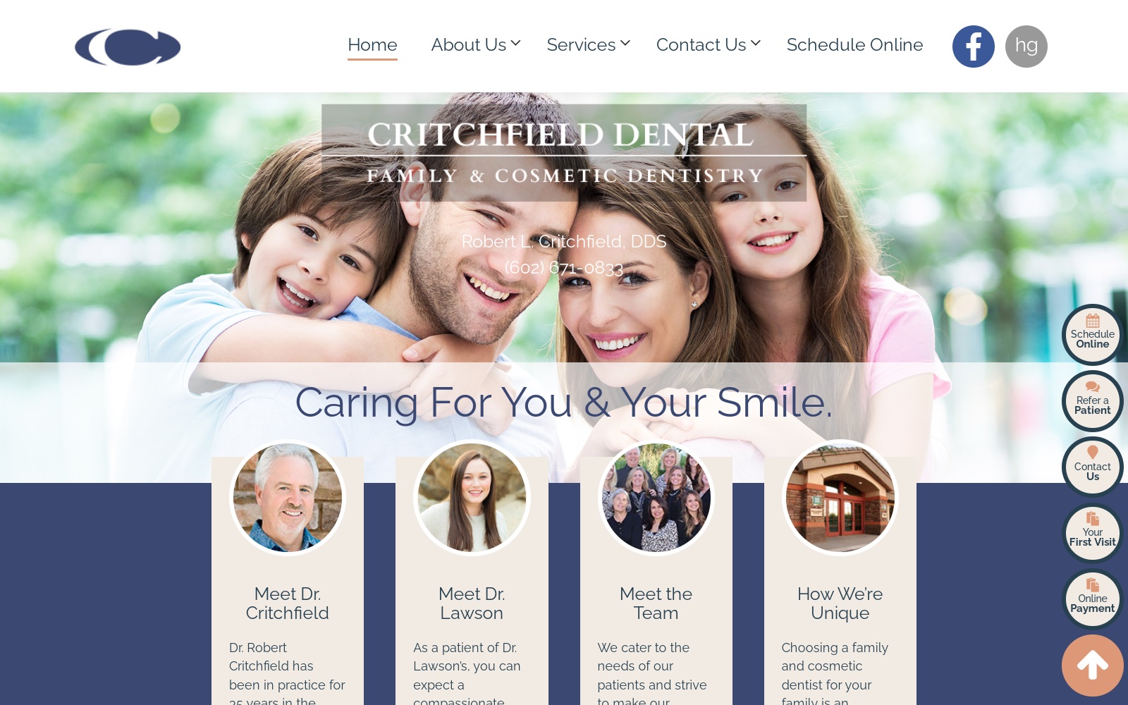 critchfielddental.com screenshot