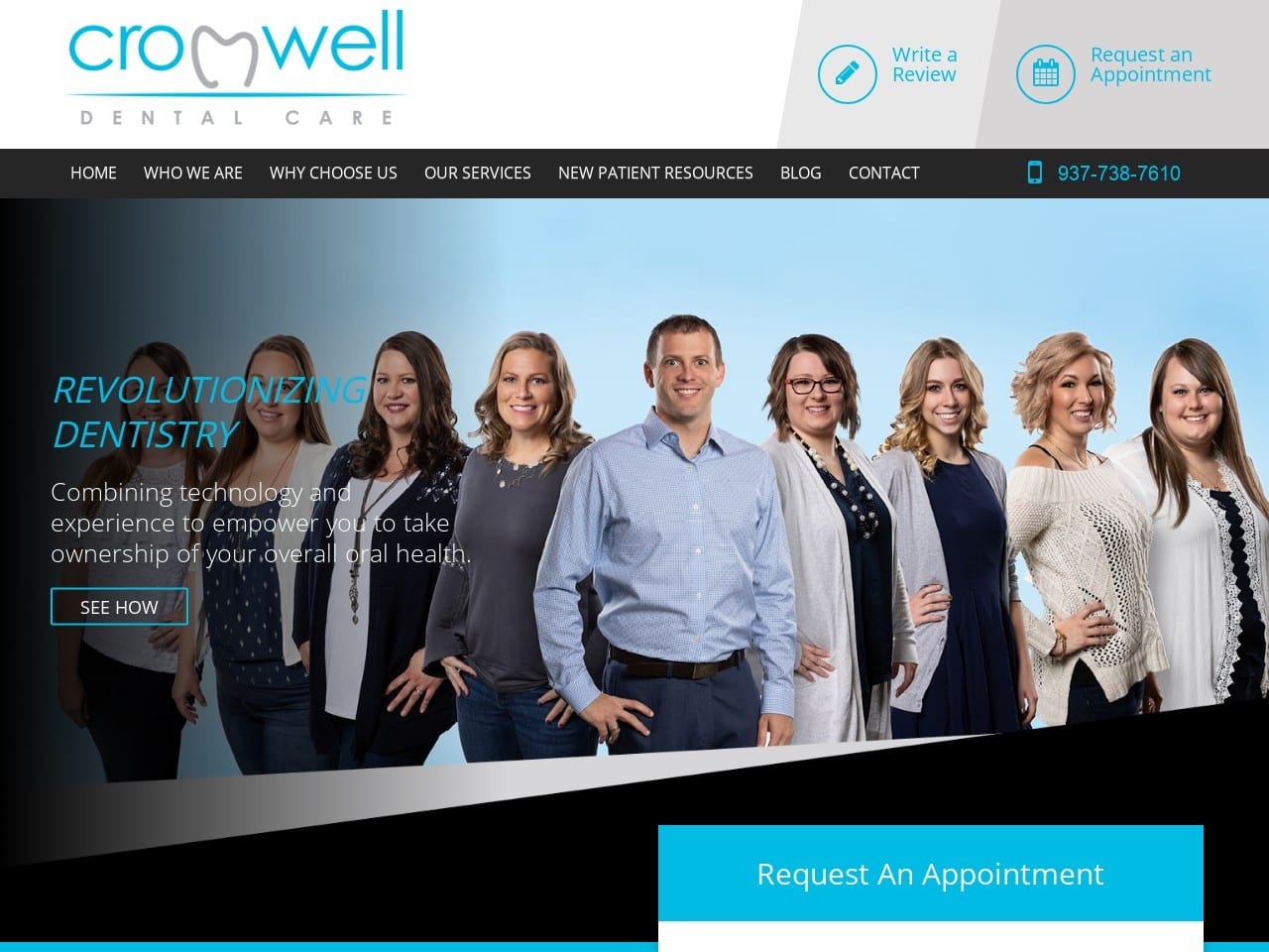 Cromwell Dental Care Inc Website Screenshot from cromwelldentalcare.com