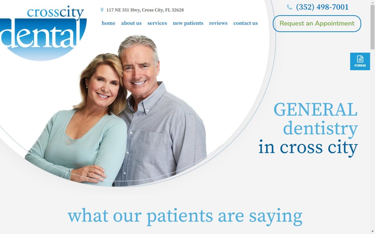 crosscitydental.com screenshot