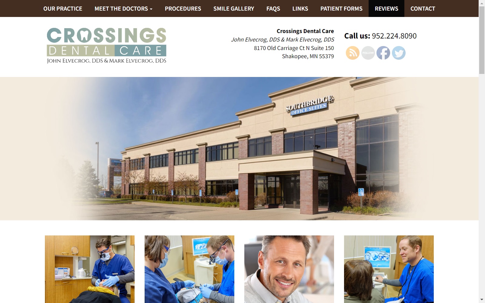 crossingsdentalcare.com screenshot