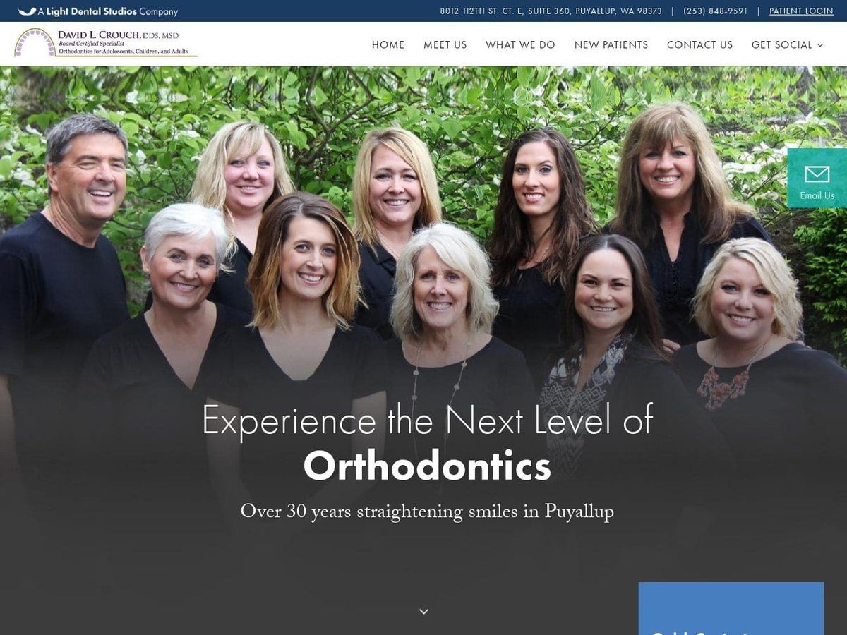 Crouch Ortho Website Screenshot from crouchortho.com