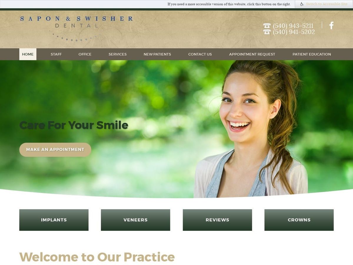 Crowder Dentist Website Screenshot from crowderdds.com