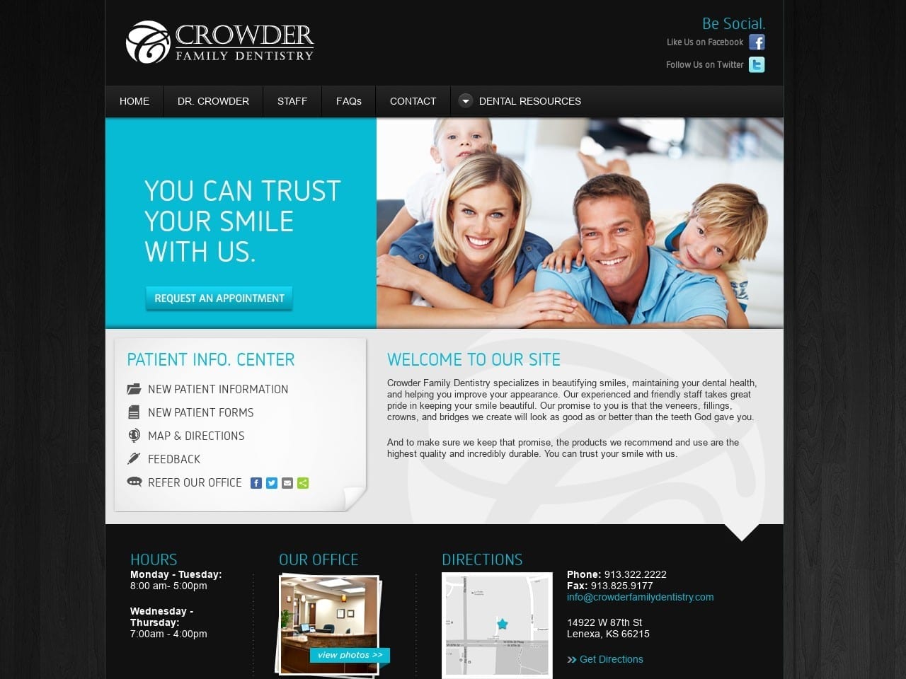 Crowder Family Dentistry Crowder Richard D DDS Website Screenshot from crowderfamilydentistry.com