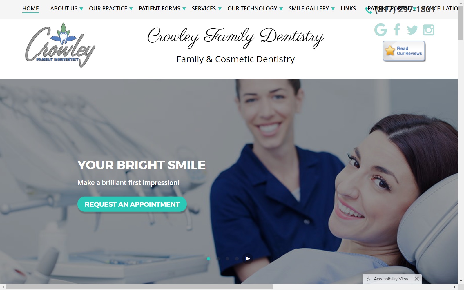 crowleyfamilydentistry.com screenshot