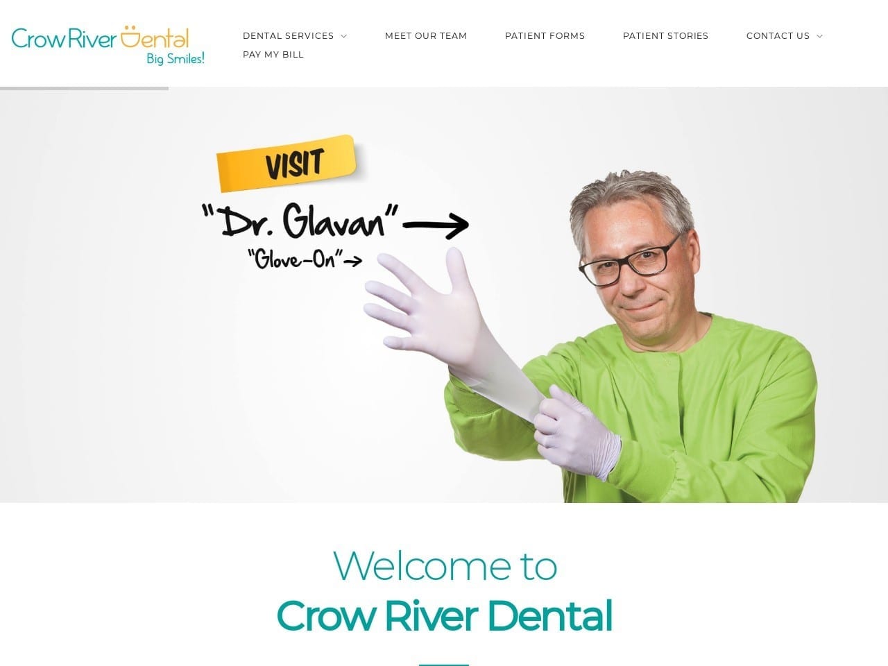 Crow River Dental Pa Website Screenshot from crowriverdental.com