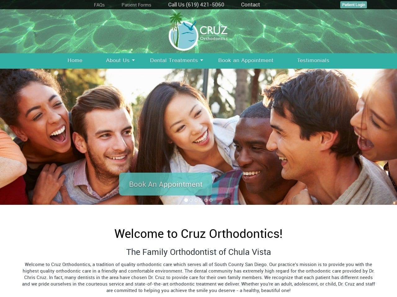 Cruz Christopher DDS Website Screenshot from cruzorthodontics.com