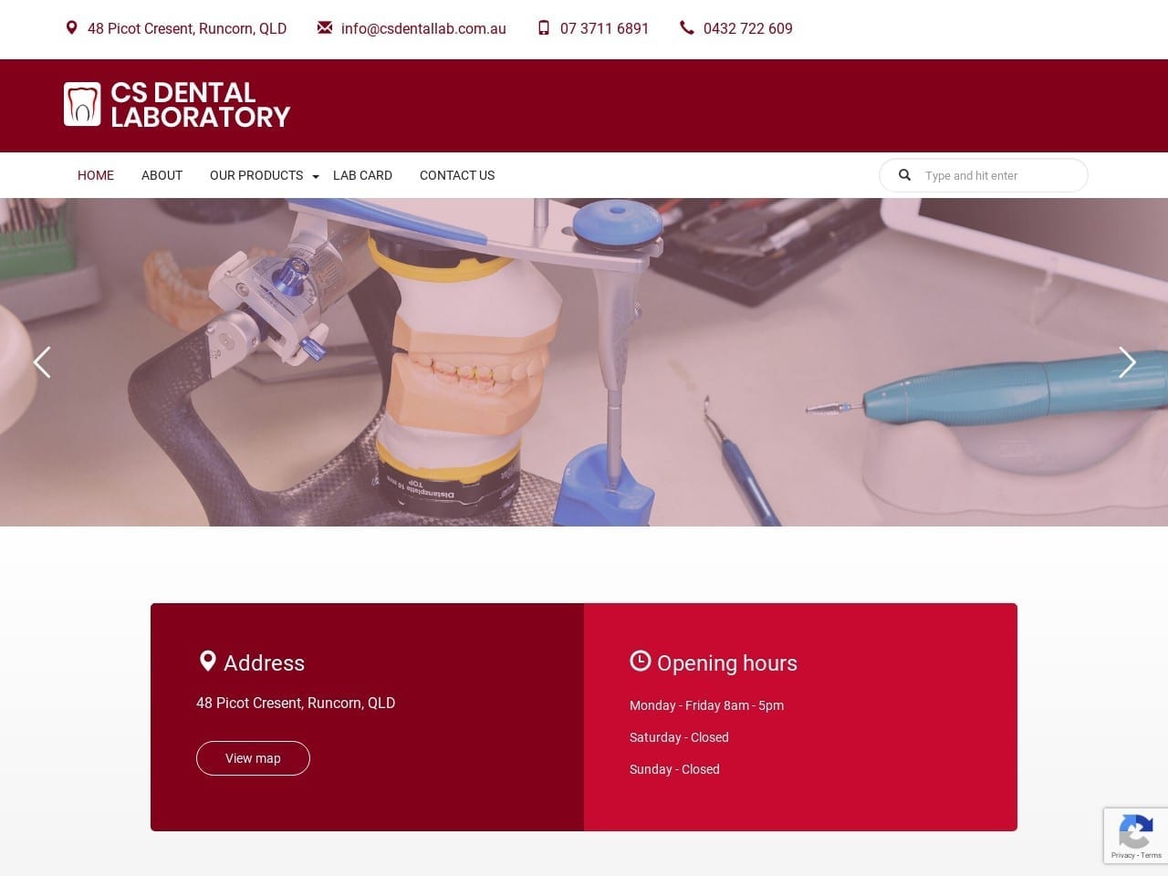 Cs Dental  Lab Website Screenshot from csdentallab.com