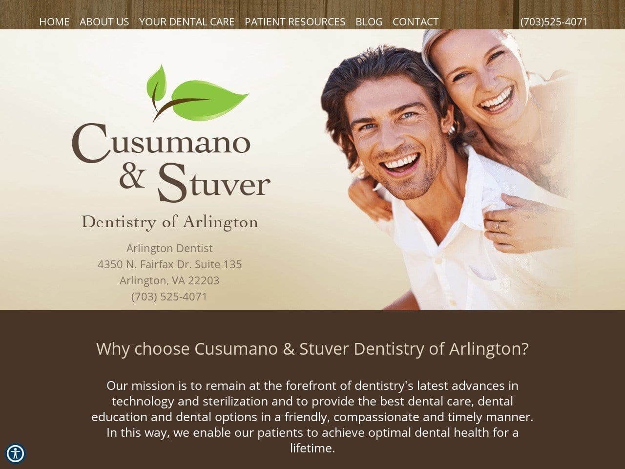 Cusumano & Stuver DDS Website Screenshot from cusumanoandstuver.com