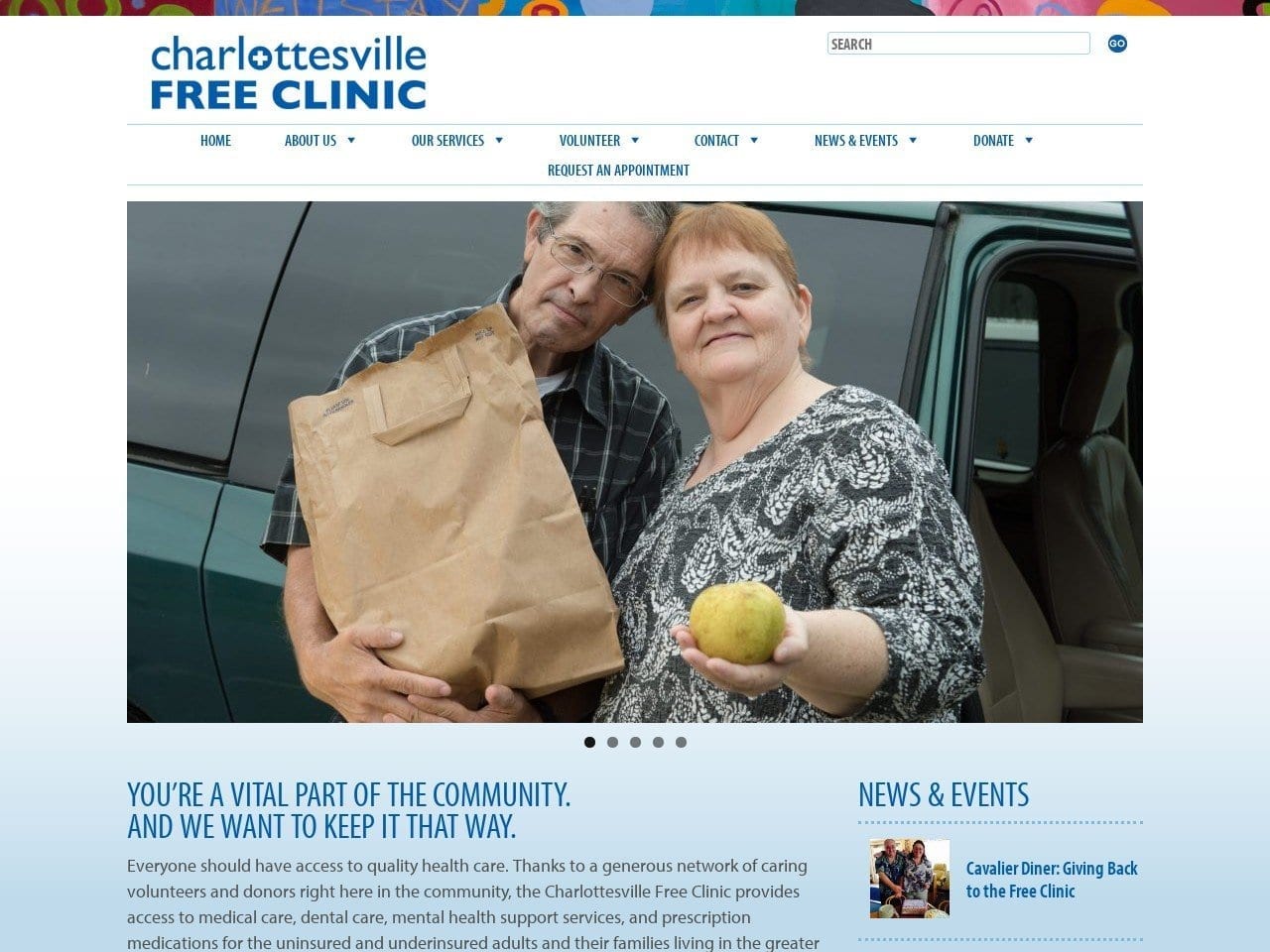 Charlottesville Free Clinic Jenkins Conrad B DDS Website Screenshot from cvillefreeclinic.org