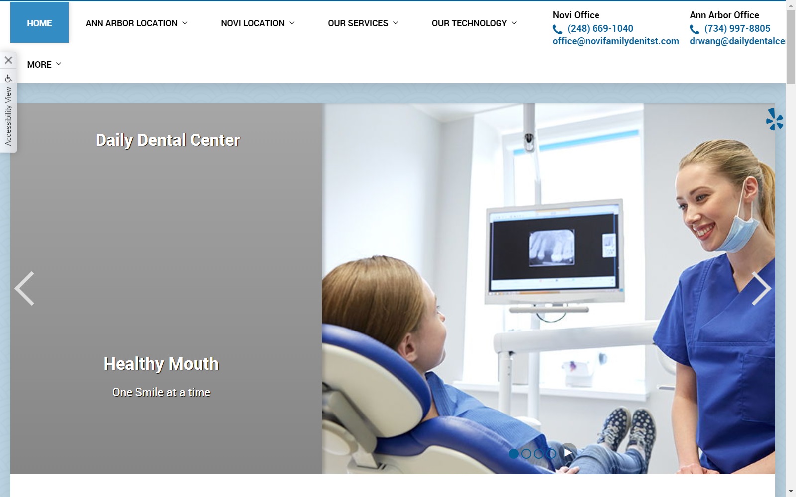 dailydentalcenter.com screenshot