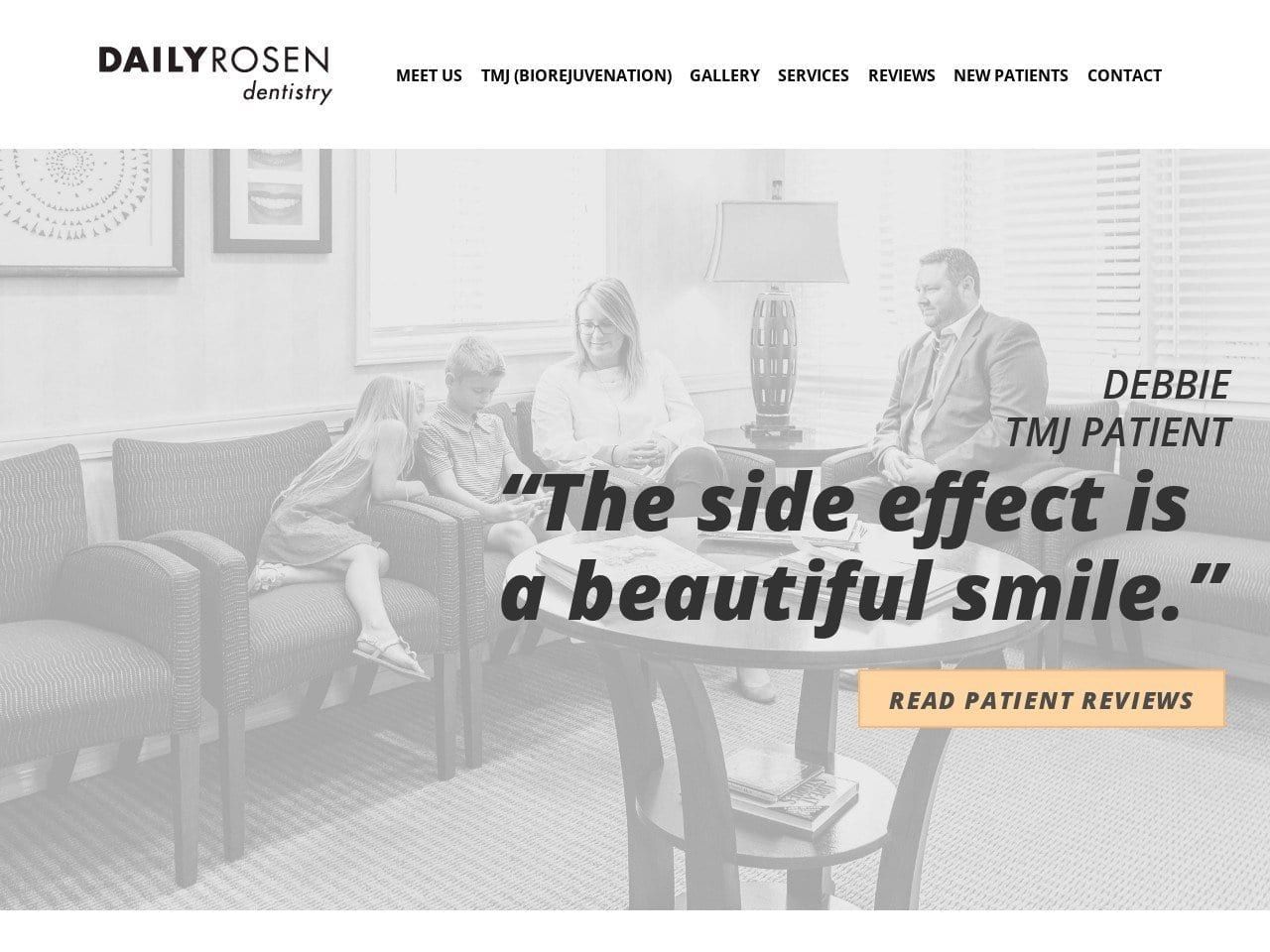Daily Rosen Dentistry Website Screenshot from dailyrosen.com