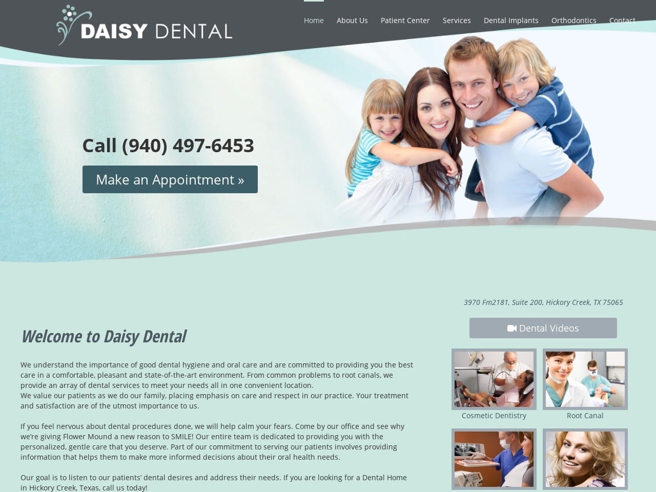 Daisy Dental Website Screenshot from daisy-dental.com