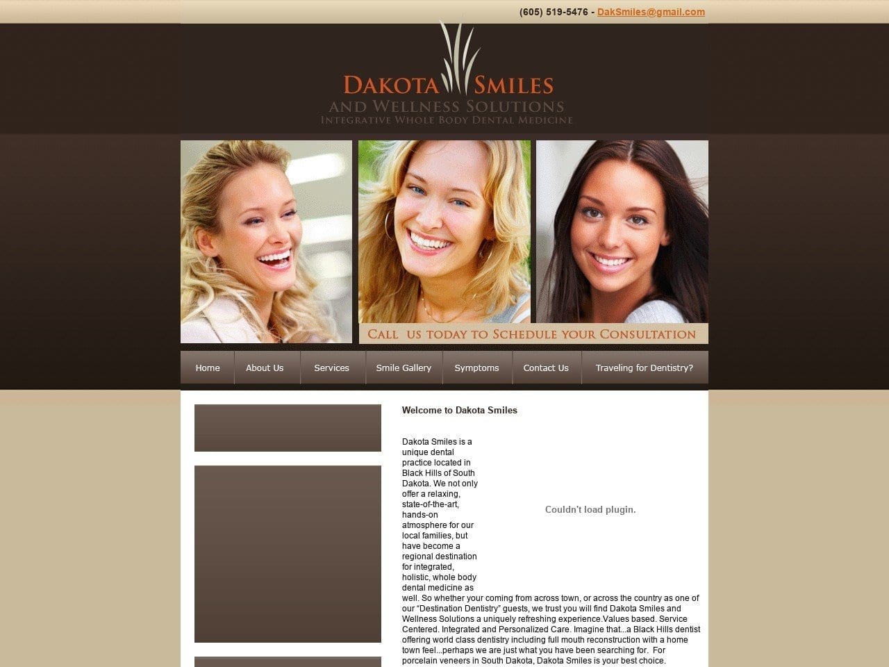 Dakota Smiles Website Screenshot from dakotasmiles.com