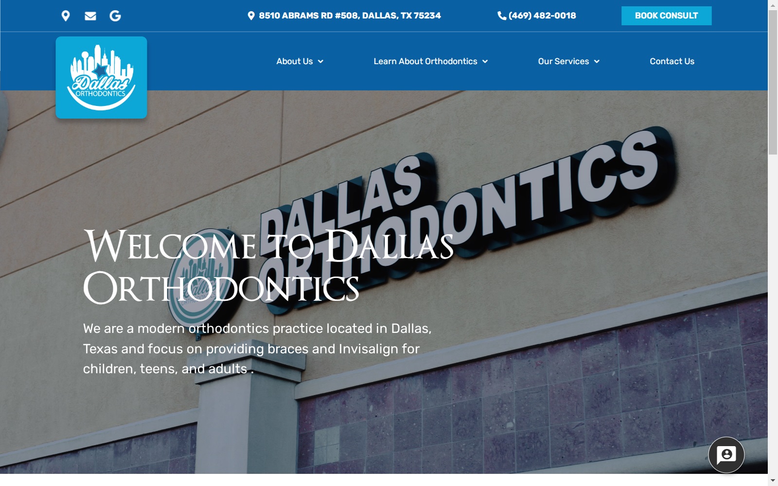 dallas-ortho.com screenshot