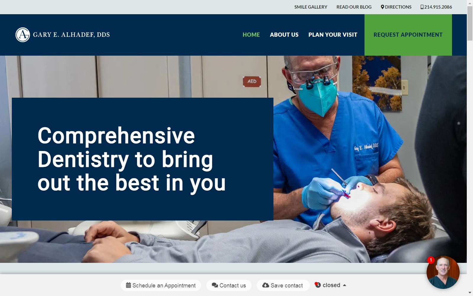 dallascosmeticdental.com screenshot