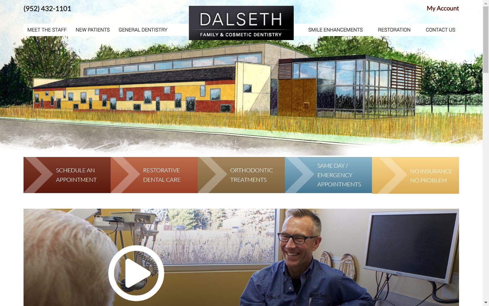 dalsethdental.com screenshot