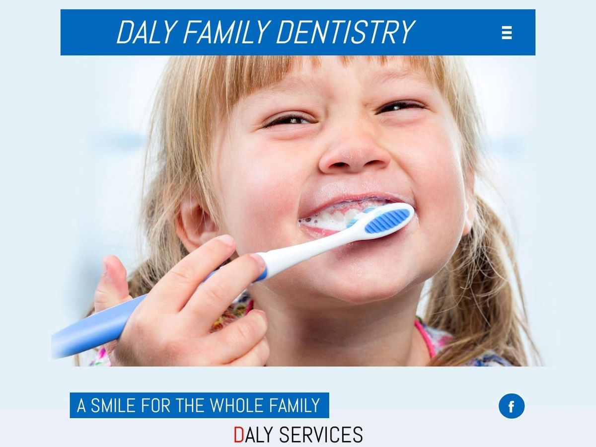 Daly Family Dentistry Website Screenshot from dalyfamilydentistry.com