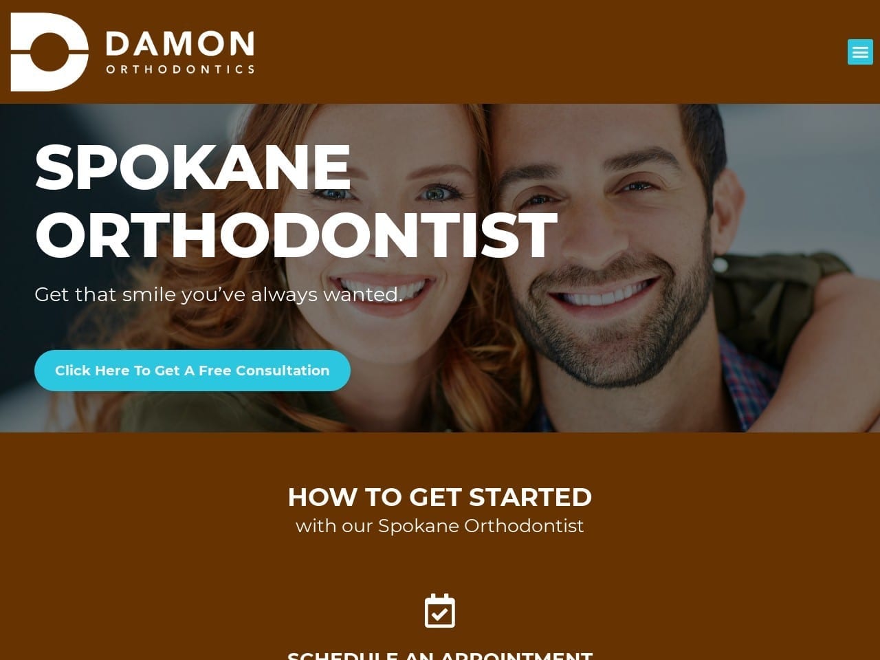 Damon Orthodontics Website Screenshot from damon-orthodontics.com