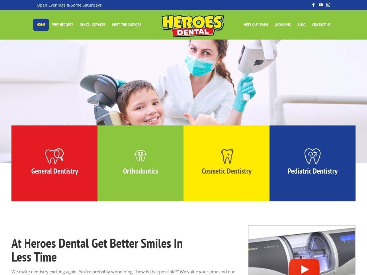 Family Dental Center Website Screenshot from danieldrefkedds.com