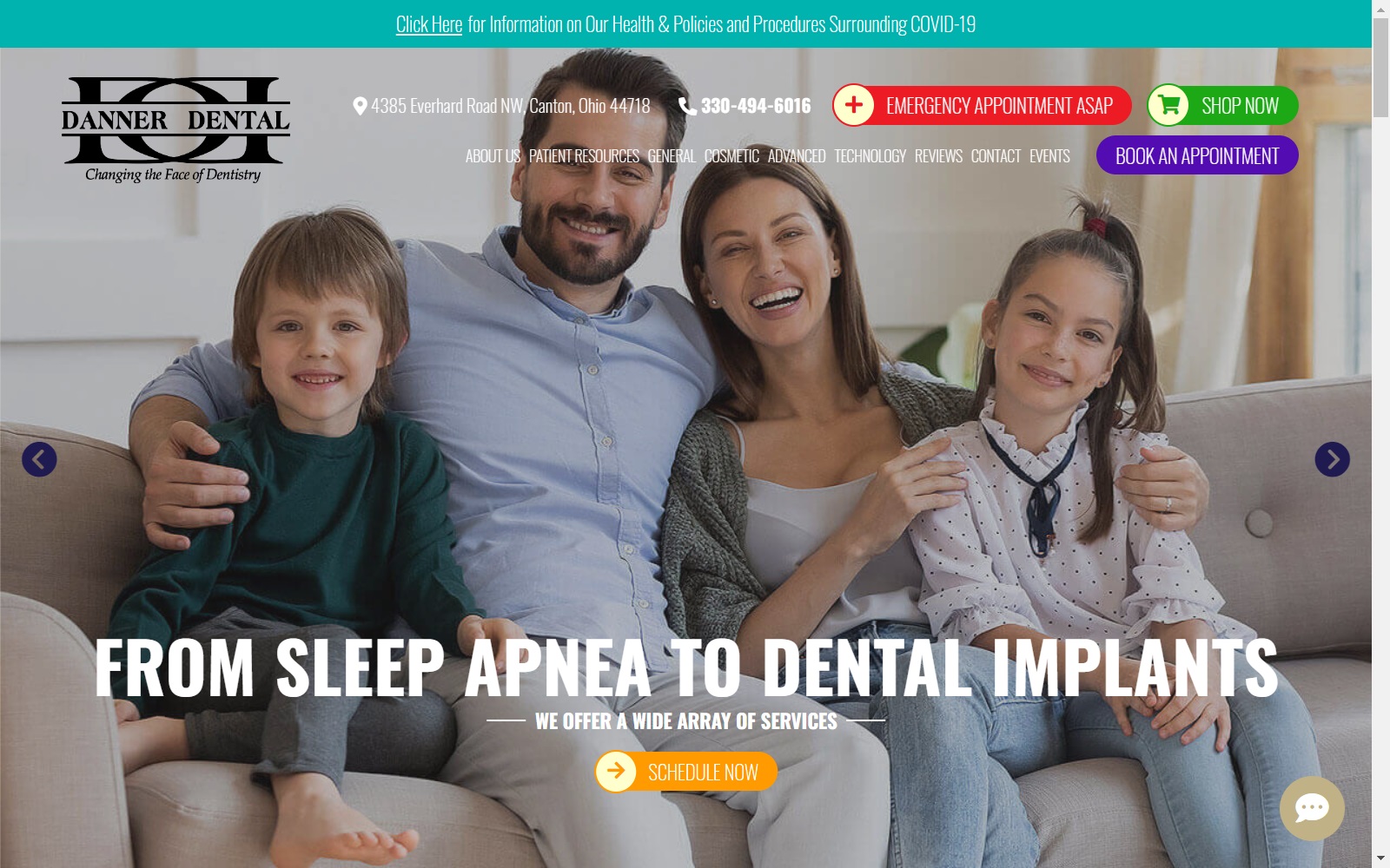 dannerdental.com screenshot