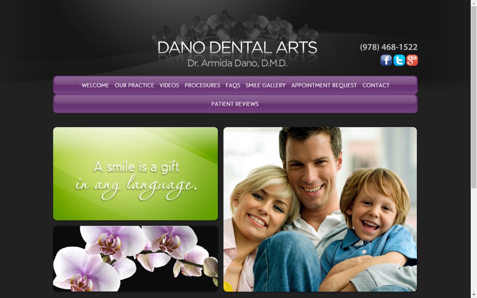 danodentalarts.com screenshot