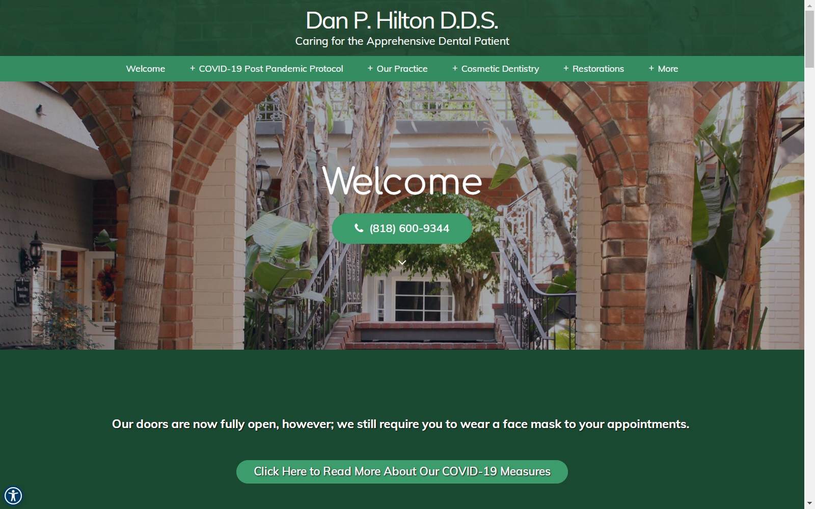 danphiltondds.com screenshot