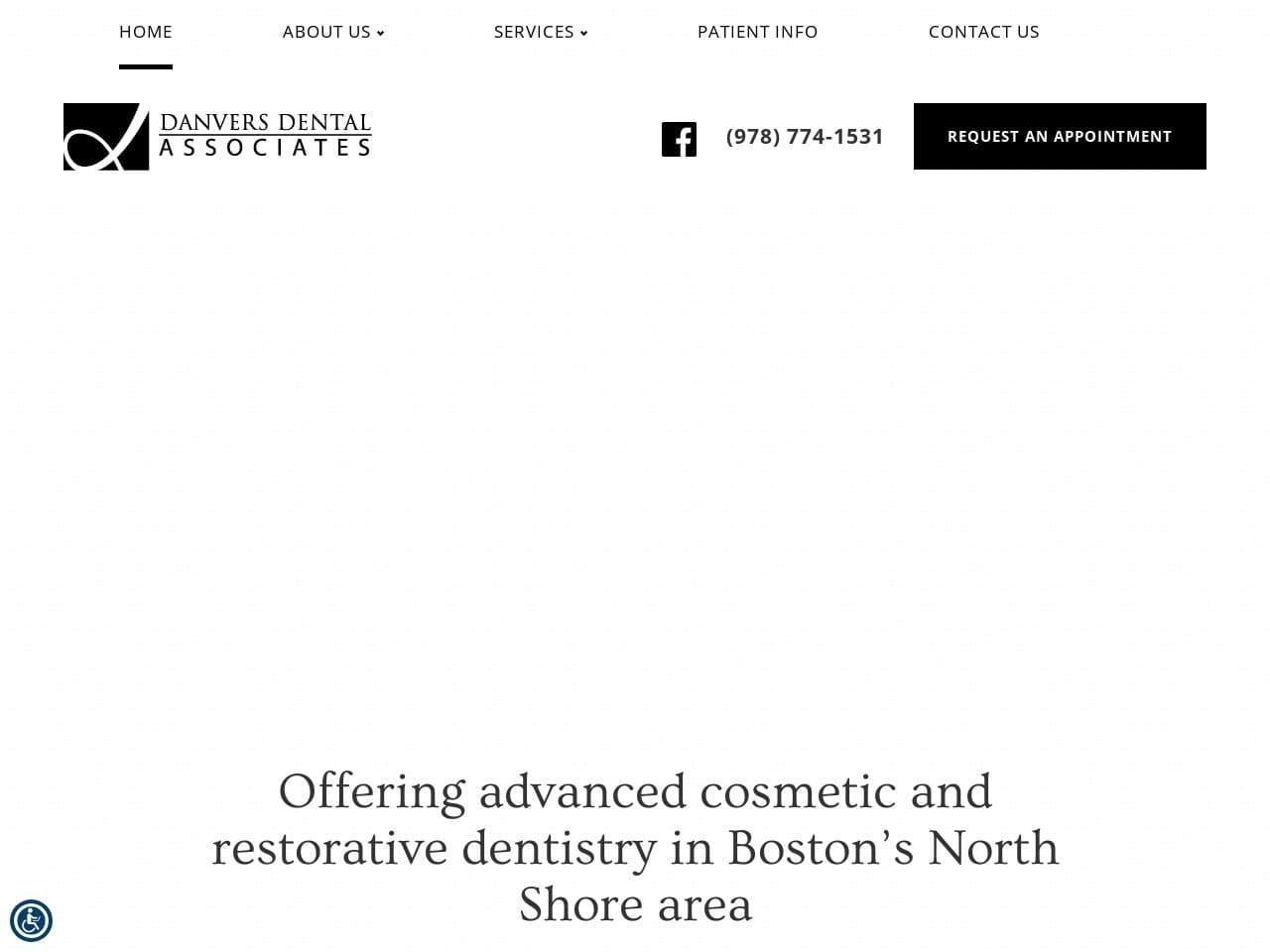 Danvers Dental Associates Website Screenshot from danvers-dental.com