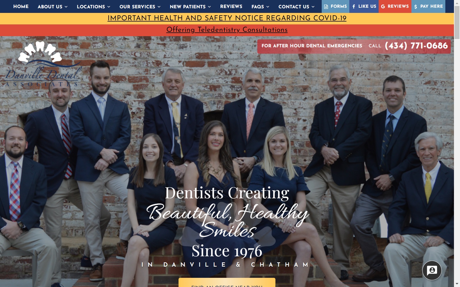 danvilledentalassociates.com screenshot