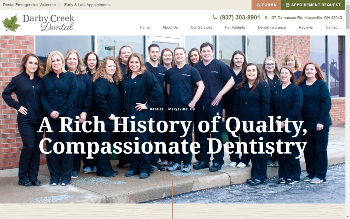 darbycreekdental.com screenshot