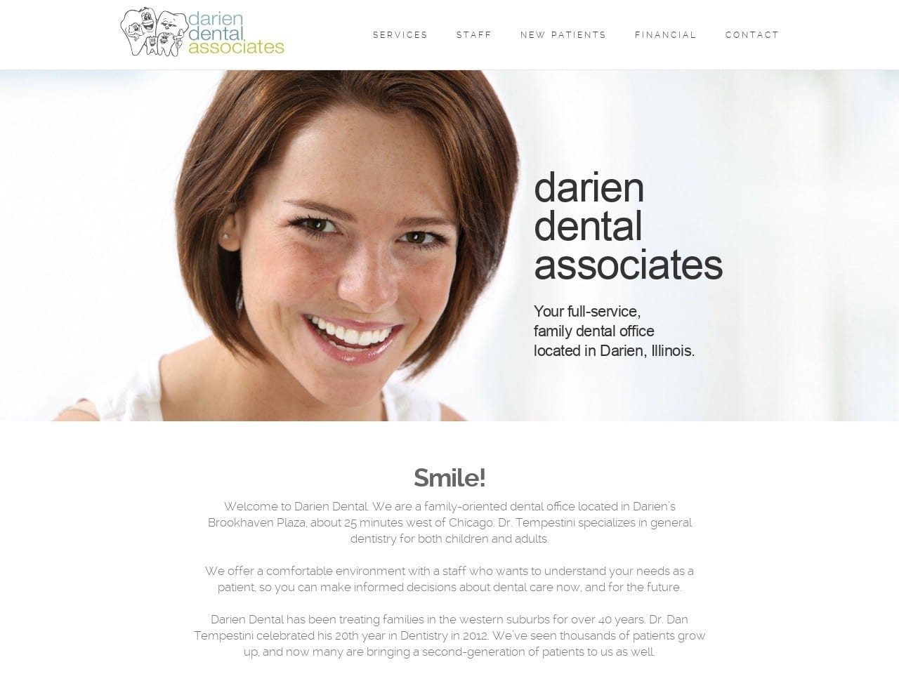 Darien Dental Associates Ltd Website Screenshot from dariendental.com