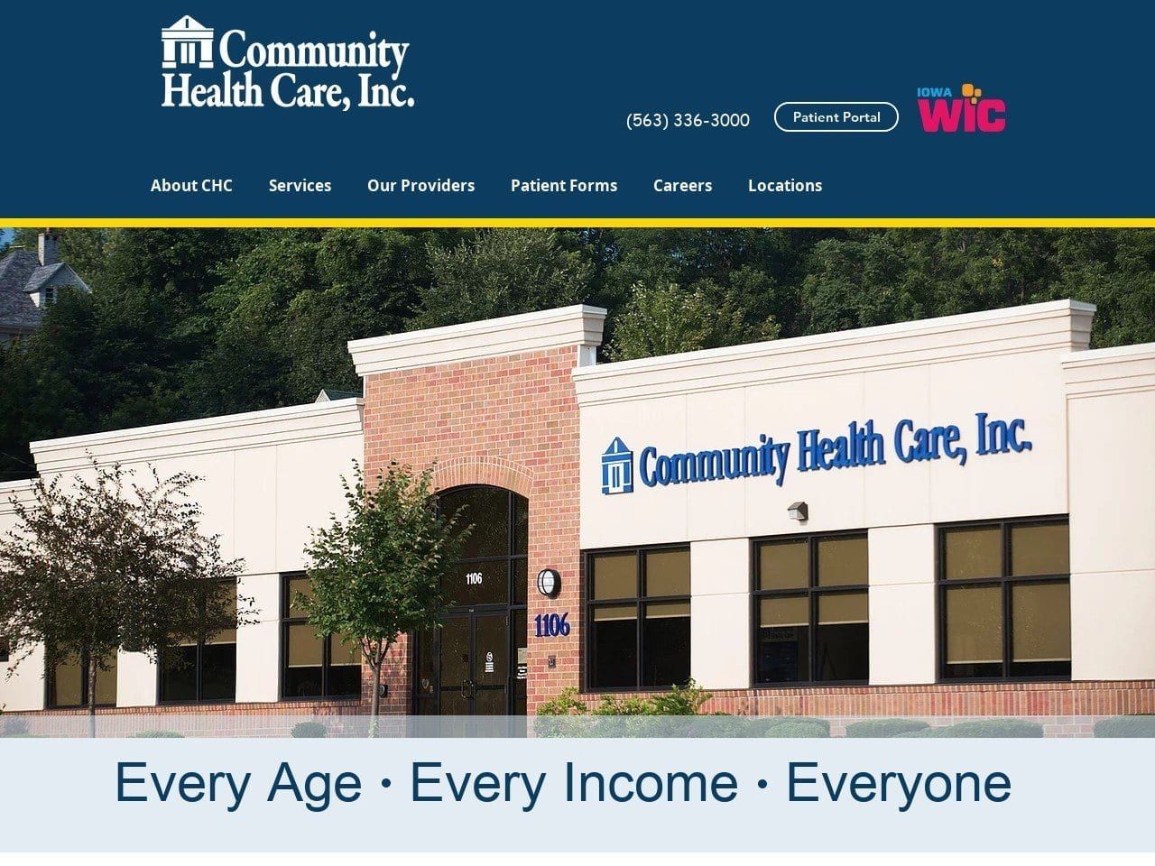 Community Health Care Inc Website Screenshot from davchc.com