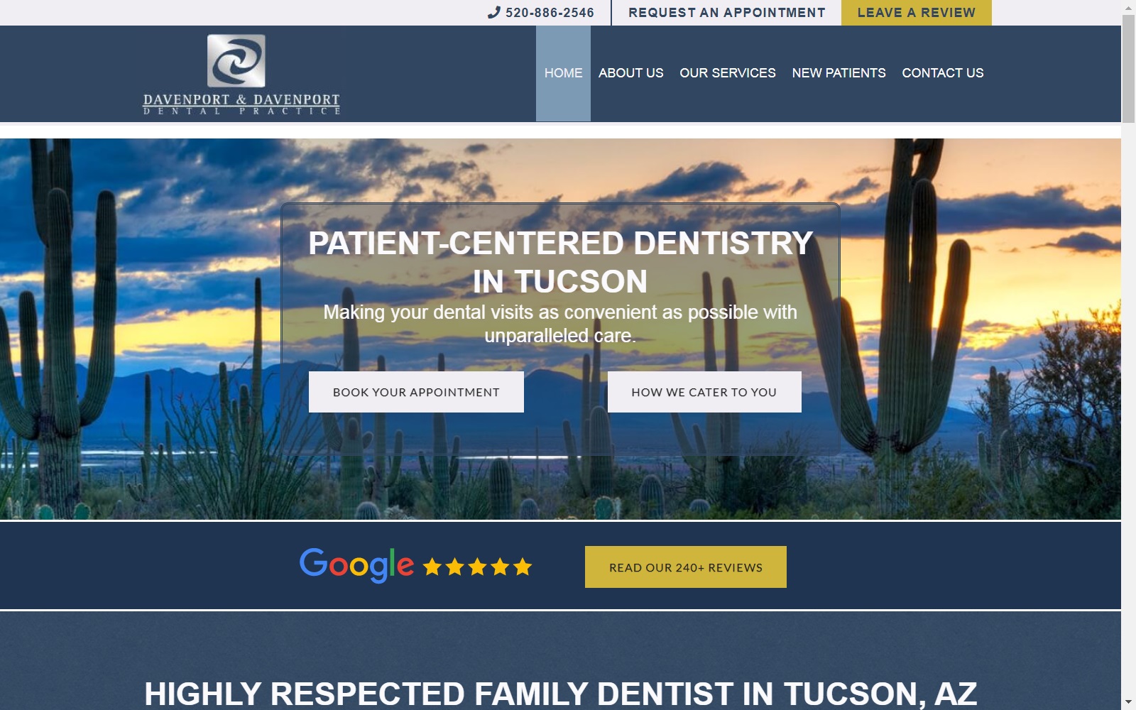 davenportdds.com screenshot