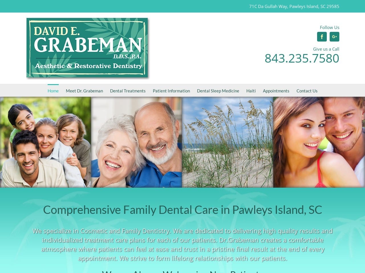 Dr. David E. Grabeman DDS Website Screenshot from davidgrabeman.com