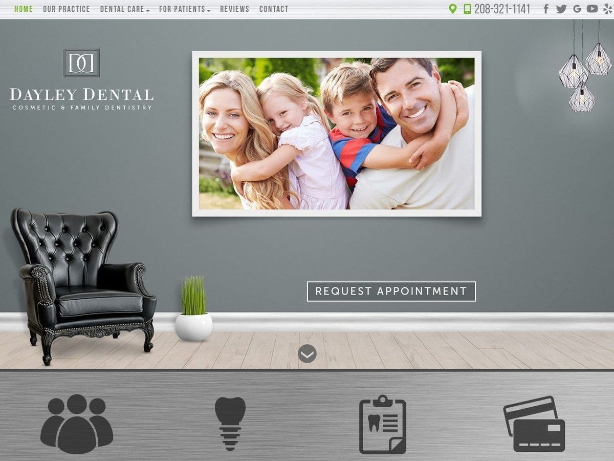 Dayley Dental Website Screenshot from dayleydental.com
