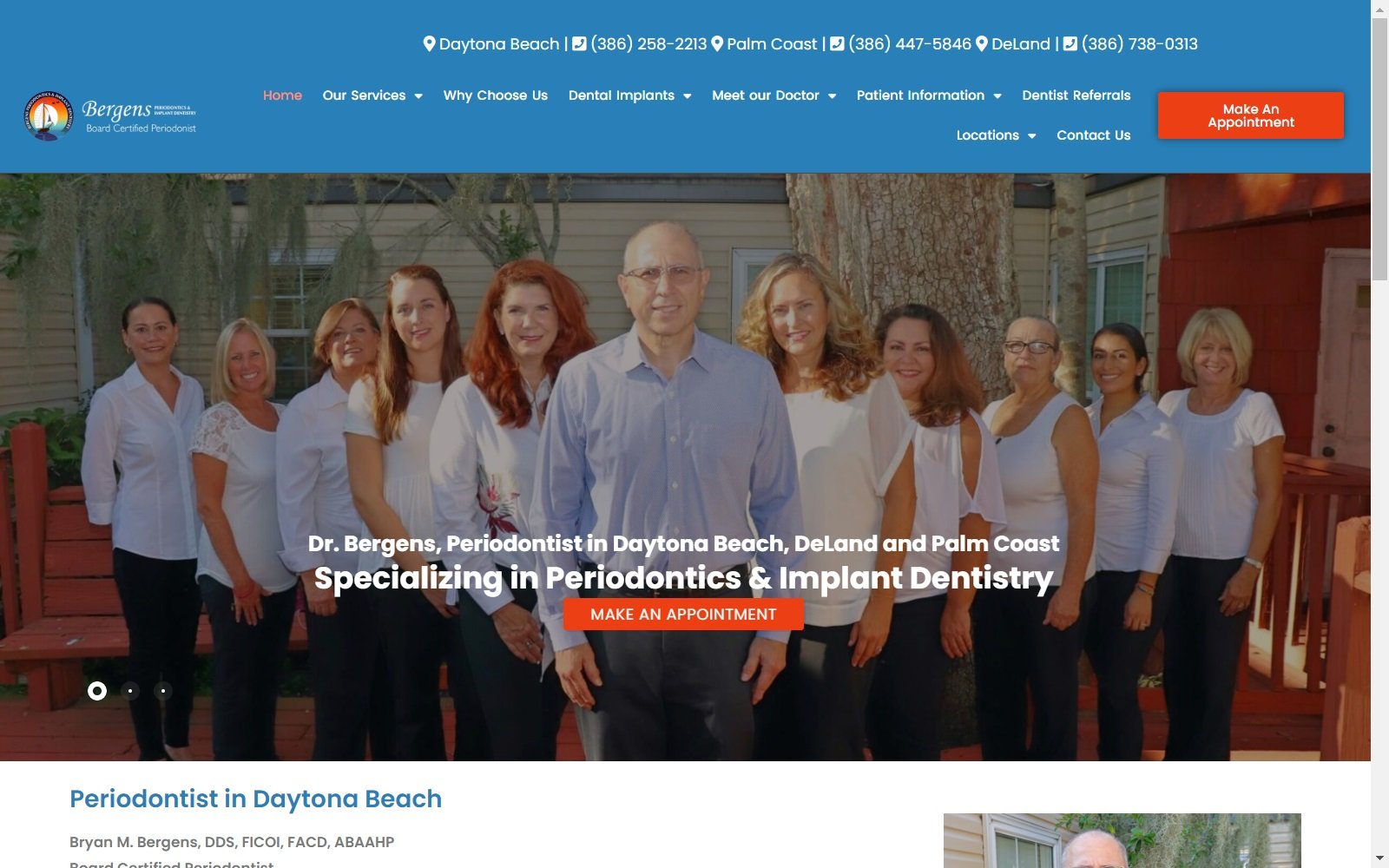 daytonabeachdentalimplants.com screenshot