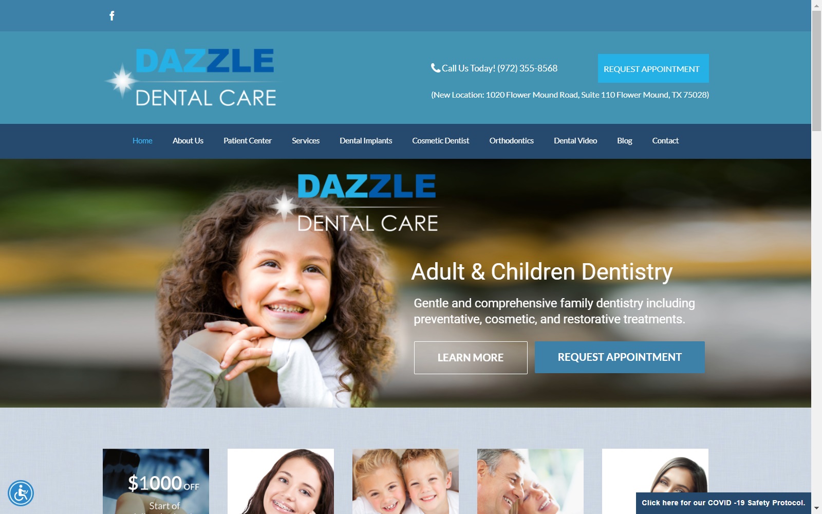 dazzledentalcare.com screenshot