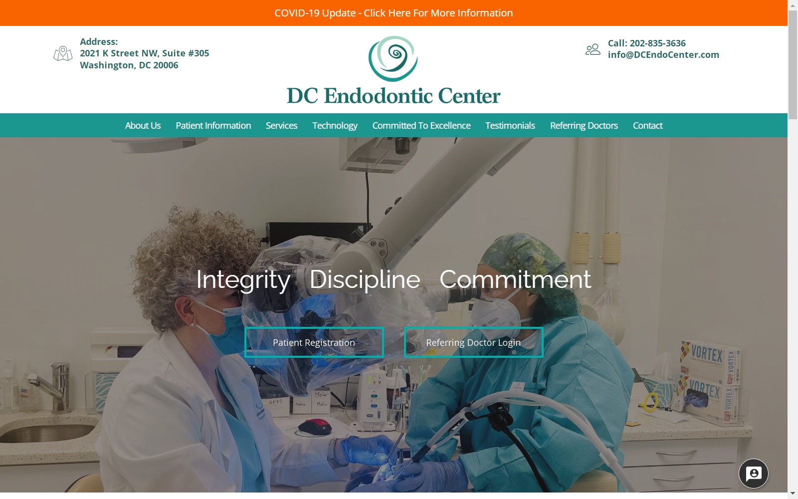 dcendocenter.com screenshot