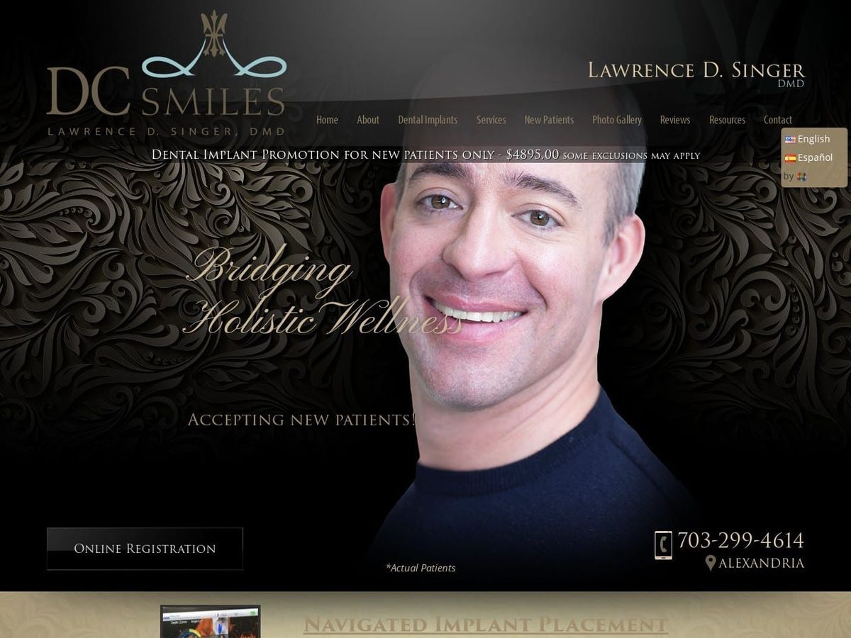Dc Smiles Website Screenshot from dcsmiles.com