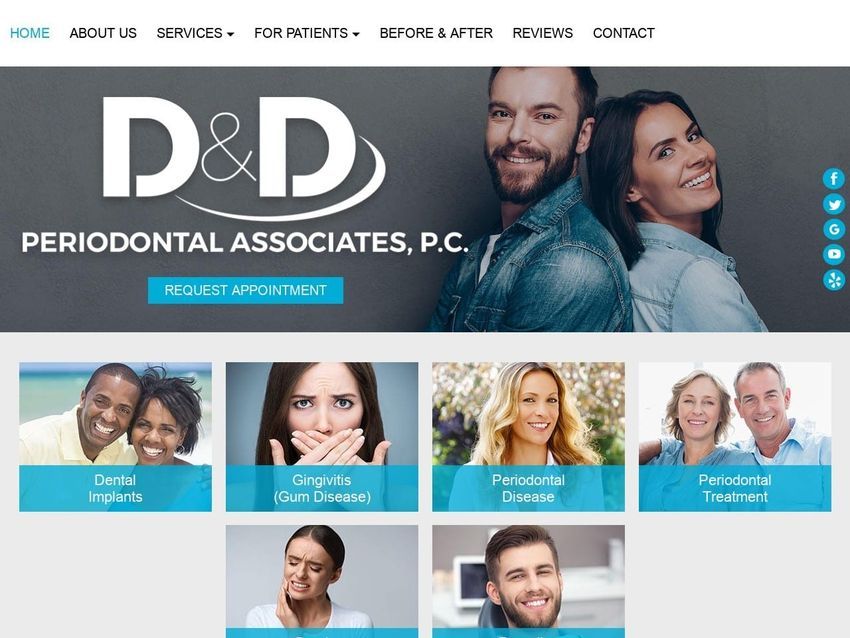 D Dentist Website Screenshot from ddperio.com