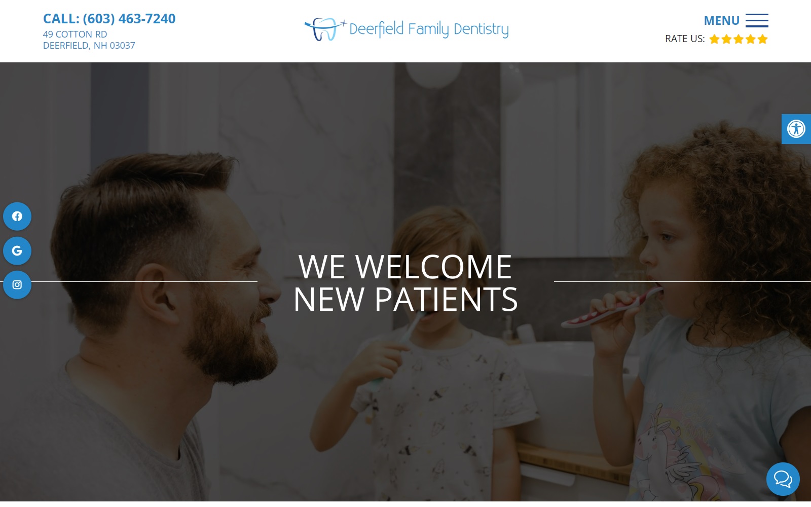 deerfieldfamilydentist.com screenshot