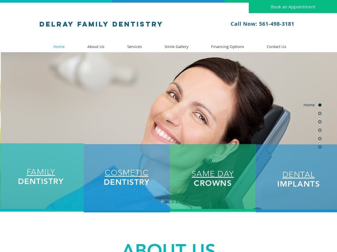 Delray Family Dentistry Richard H Harris DMD PA Website Screenshot from delrayfamilydentistry.com